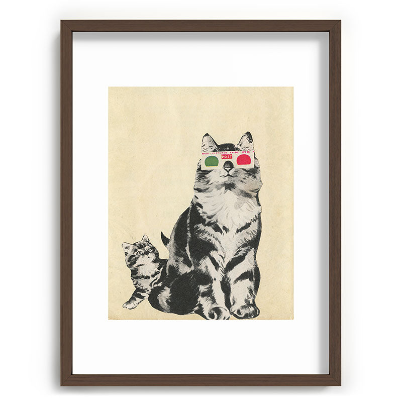 3D Glasses Framed Art Print