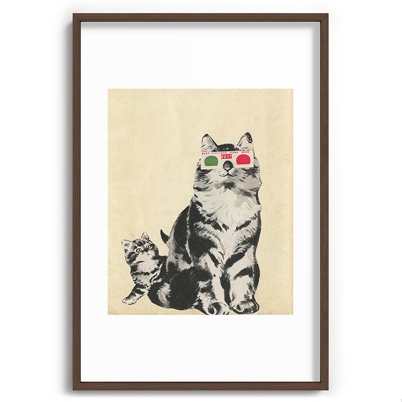 3D Glasses Framed Art Print