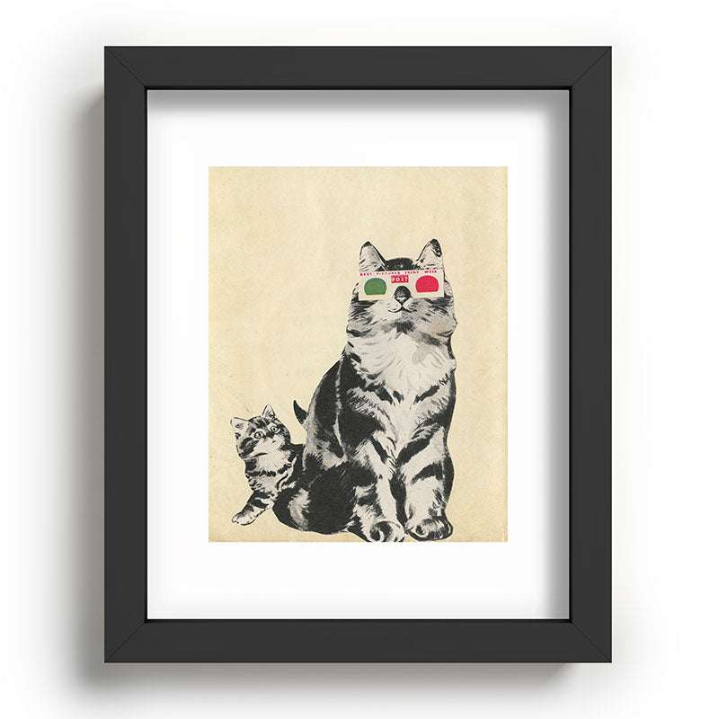 3D Glasses Framed Art Print