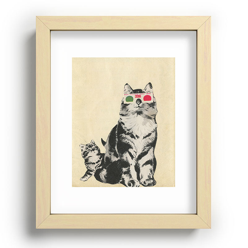 3D Glasses Framed Art Print