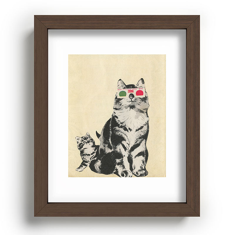 3D Glasses Framed Art Print