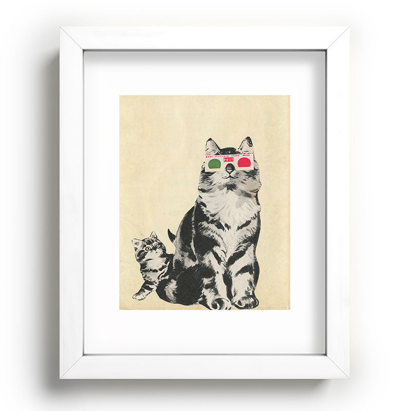 3D Glasses Framed Art Print