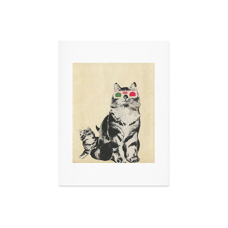 3D Glasses Art Print