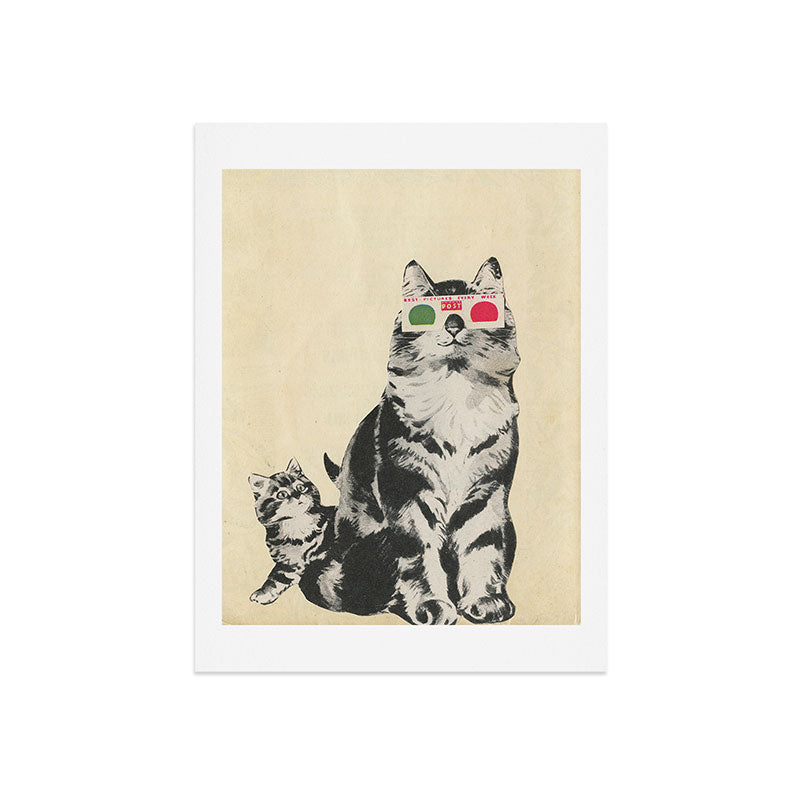 3D Glasses Art Print