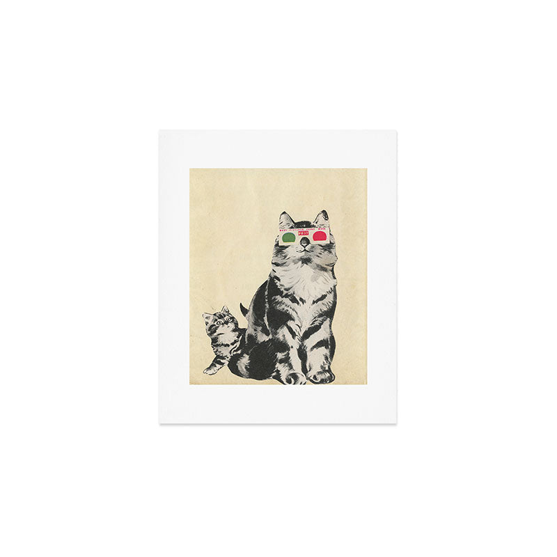 3D Glasses Art Print