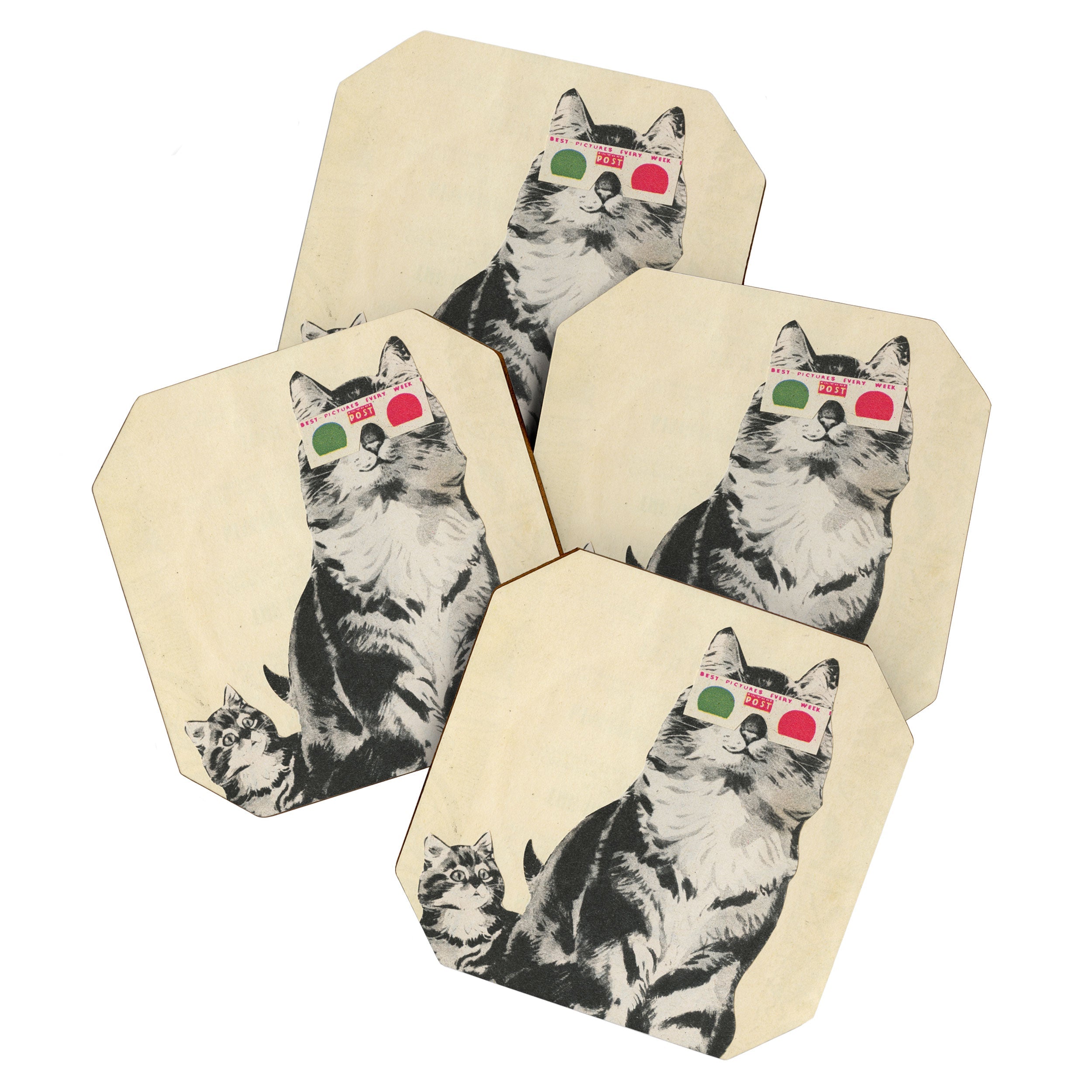 3D Glasses Coaster