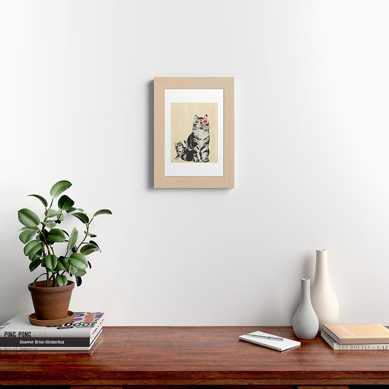 3D Glasses Framed Art Print