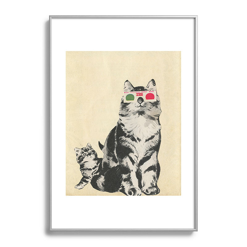 3D Glasses Framed Art Print