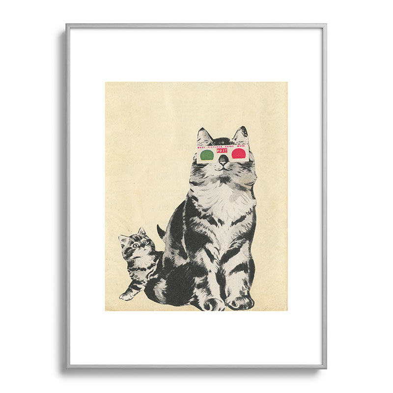 3D Glasses Framed Art Print
