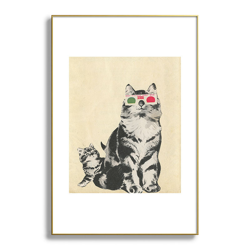 3D Glasses Framed Art Print