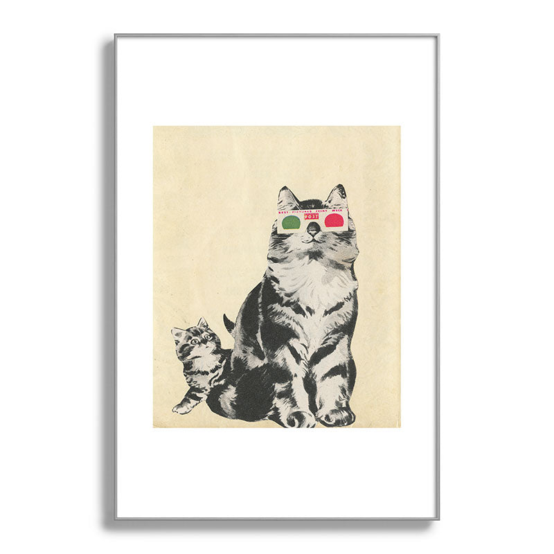 3D Glasses Framed Art Print