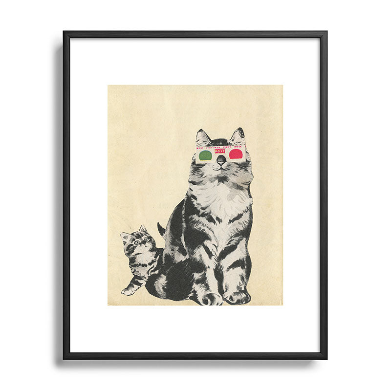 3D Glasses Framed Art Print