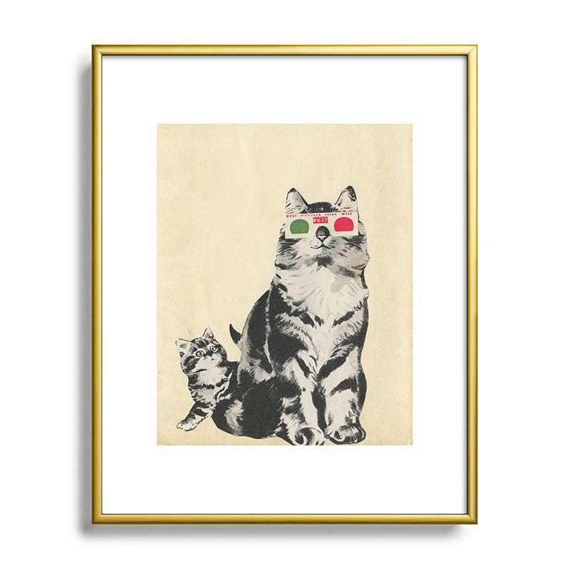 3D Glasses Framed Art Print