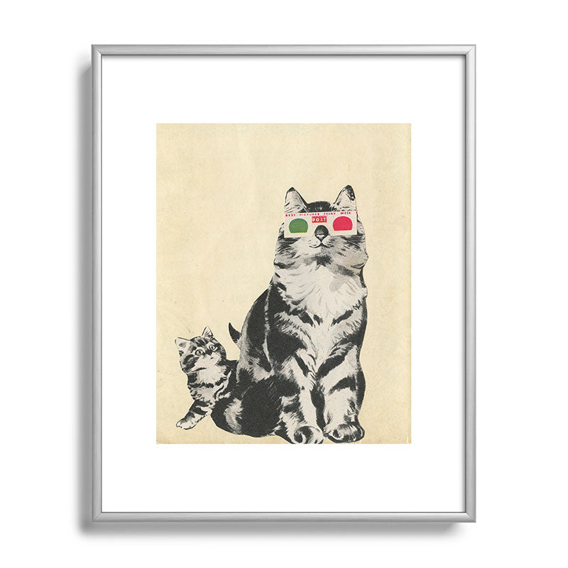 3D Glasses Framed Art Print