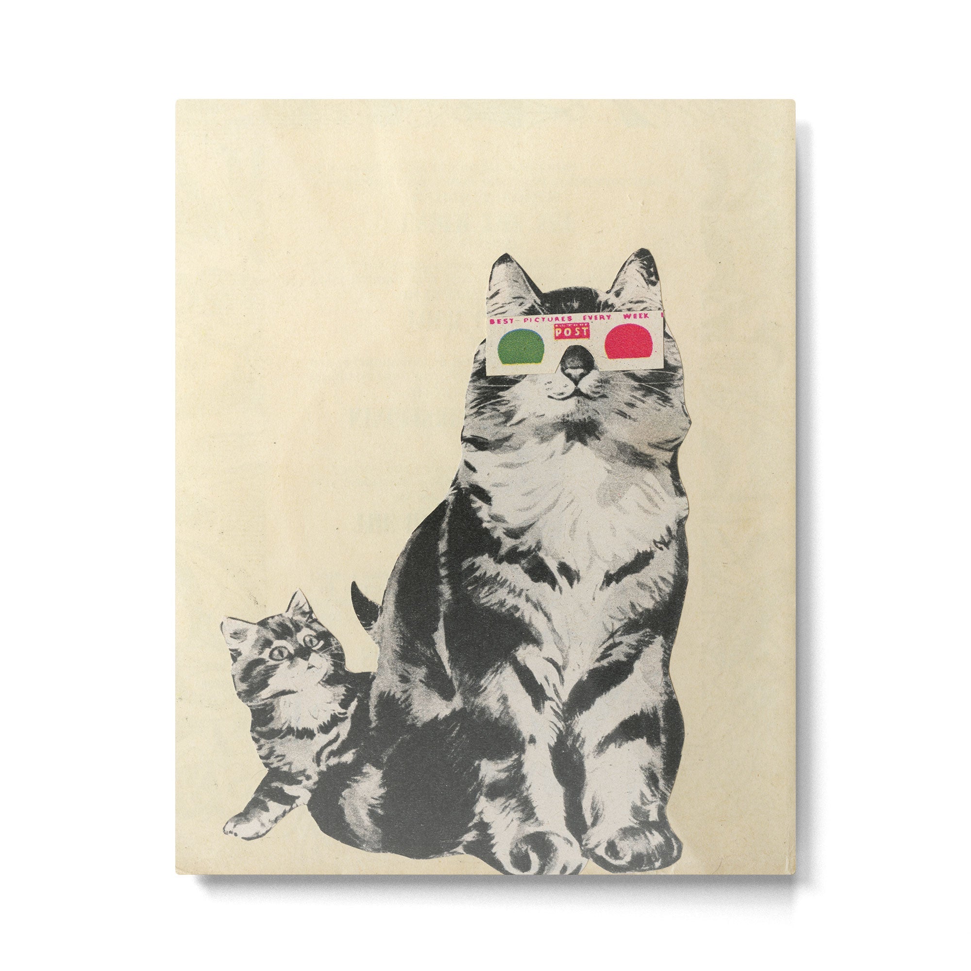 3D Glasses Metal Print