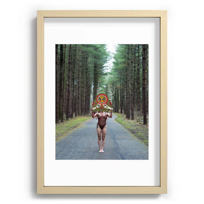 "The Veil" Mask II Framed Art Print