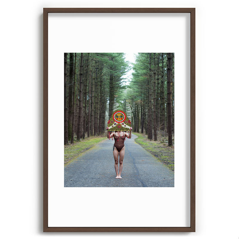 "The Veil" Mask II Framed Art Print