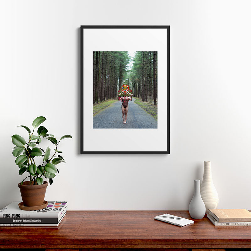 "The Veil" Mask II Framed Art Print