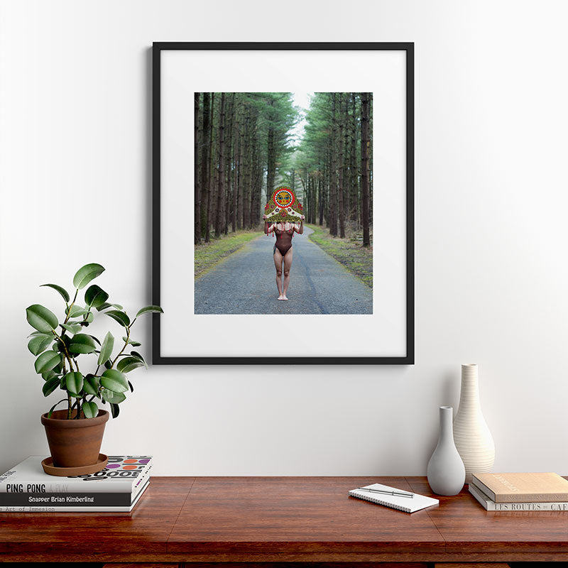 "The Veil" Mask II Framed Art Print