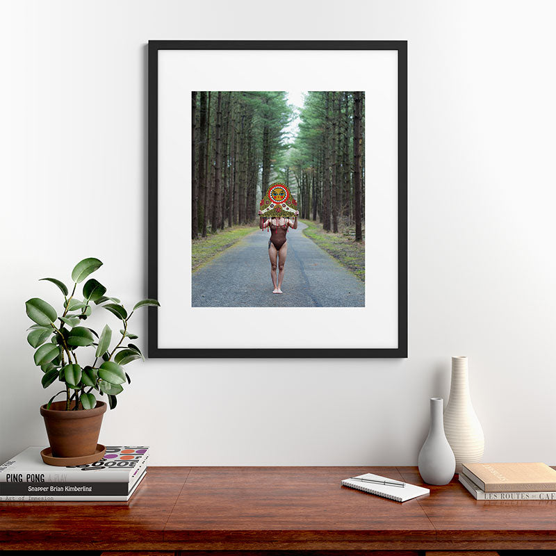 "The Veil" Mask II Framed Art Print