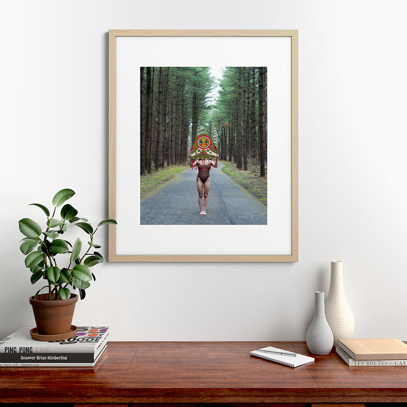 "The Veil" Mask II Framed Art Print