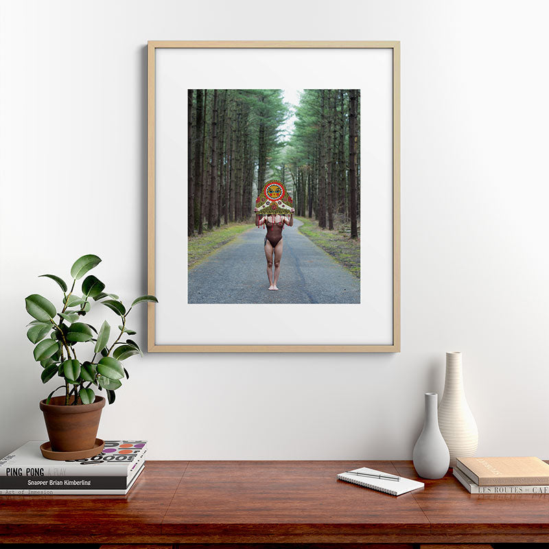 "The Veil" Mask II Framed Art Print