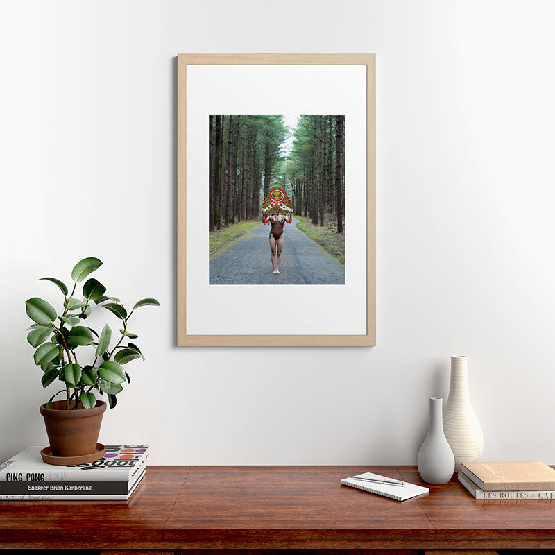 "The Veil" Mask II Framed Art Print
