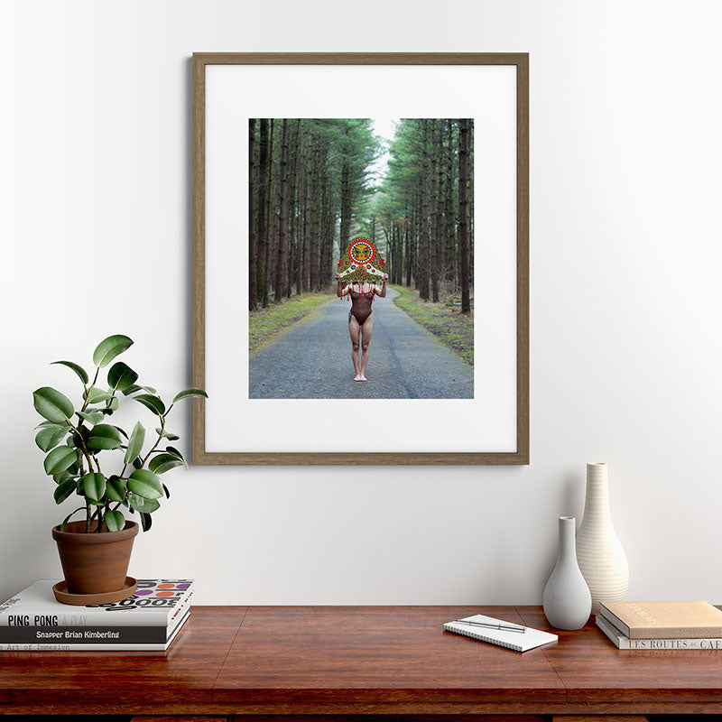 "The Veil" Mask II Framed Art Print