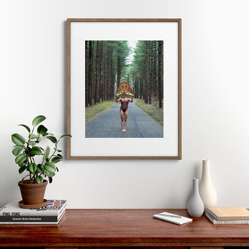 "The Veil" Mask II Framed Art Print