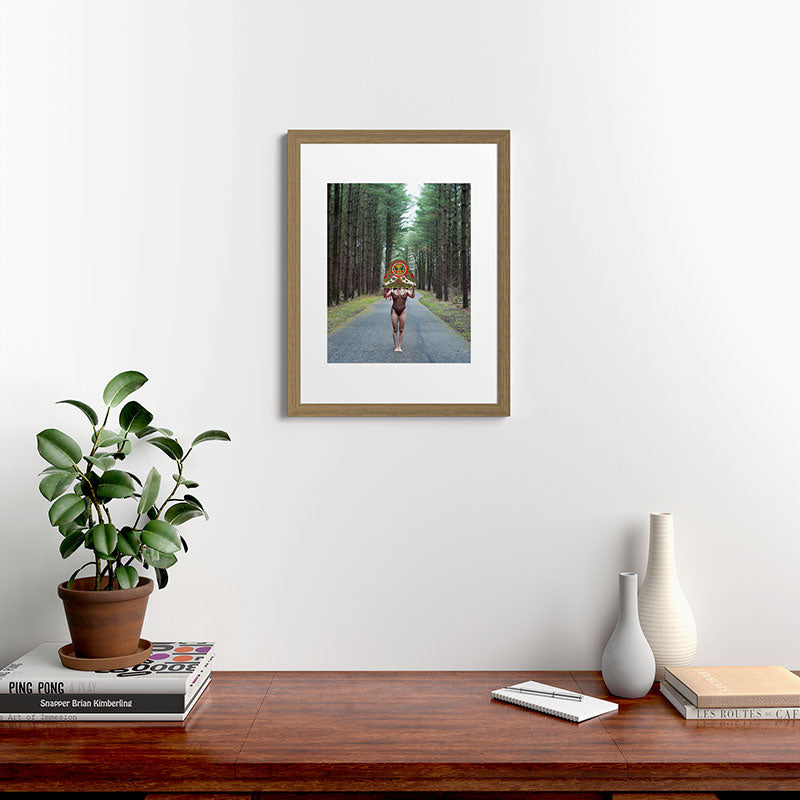 "The Veil" Mask II Framed Art Print