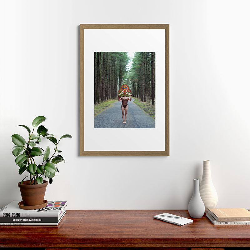 "The Veil" Mask II Framed Art Print