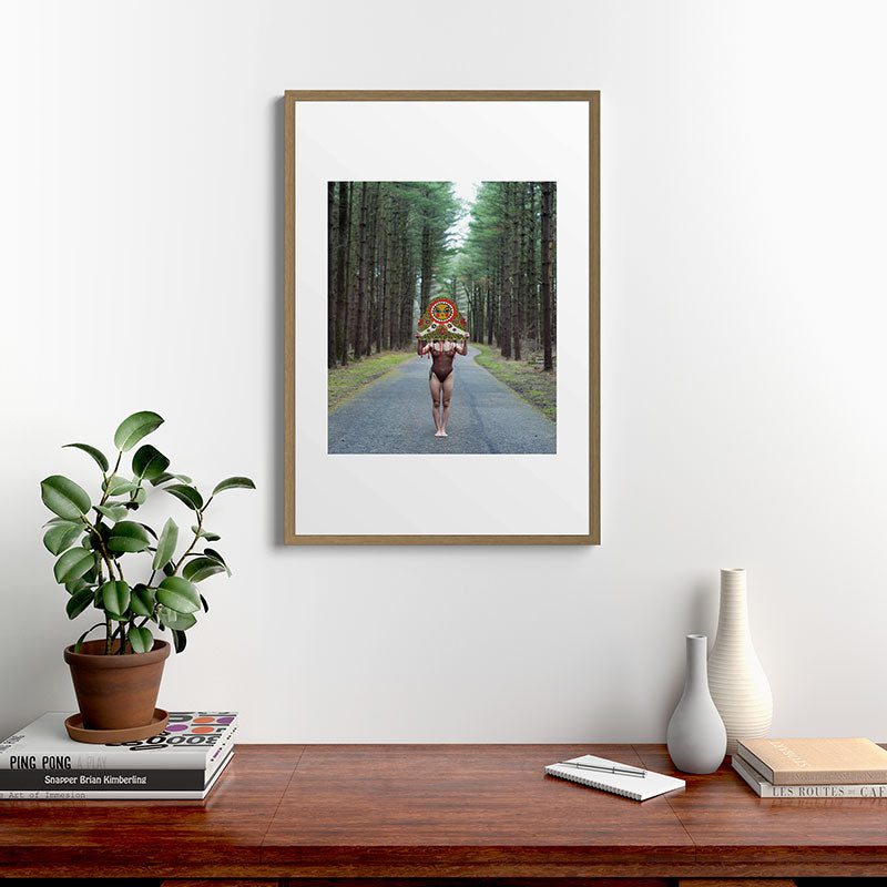 "The Veil" Mask II Framed Art Print
