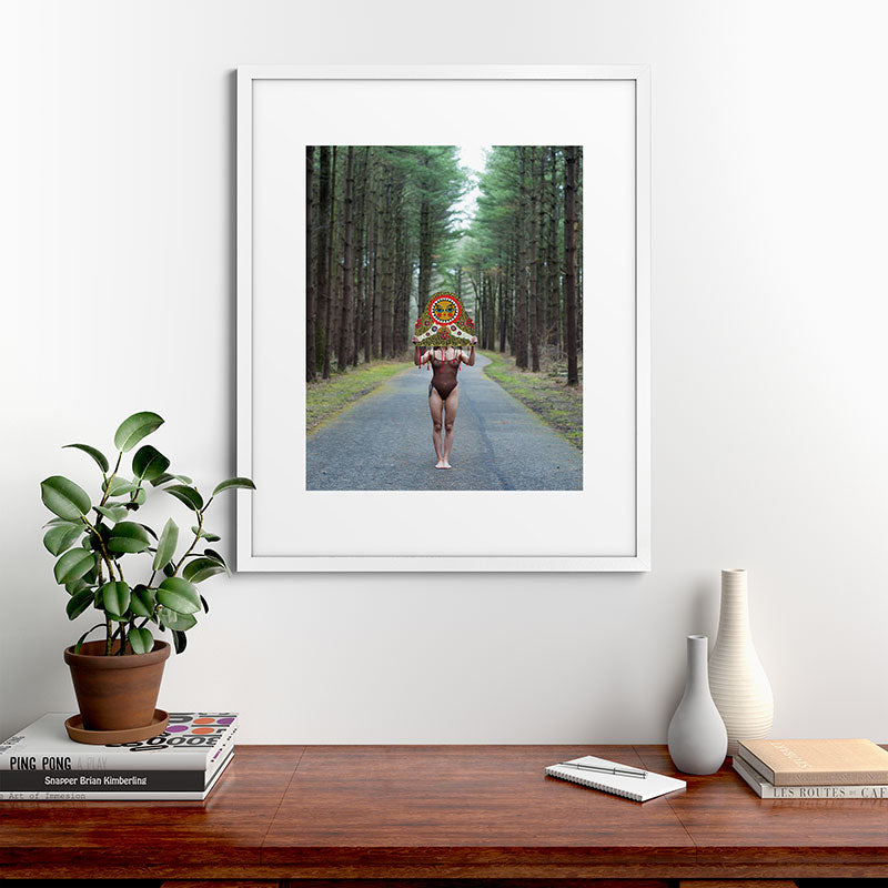 "The Veil" Mask II Framed Art Print
