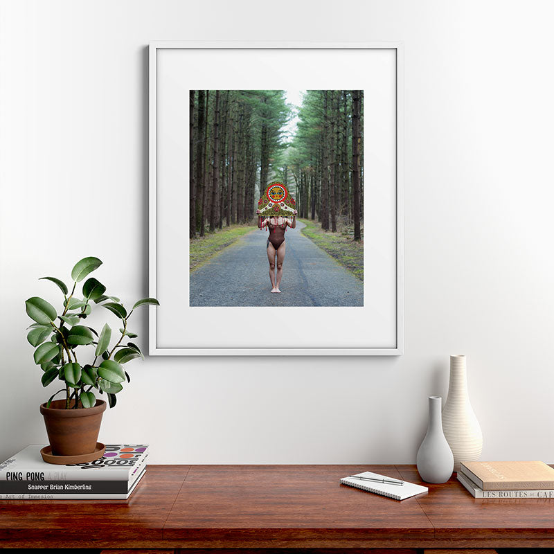 "The Veil" Mask II Framed Art Print