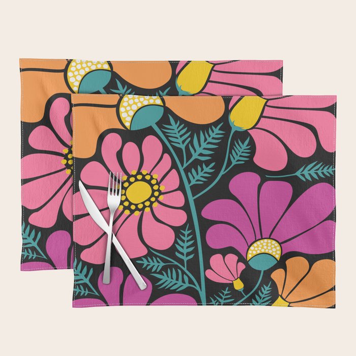 70s Disco Garden Placemat