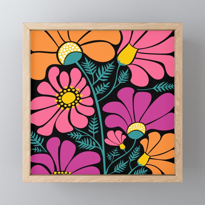 70s Disco Garden Mini Art Print