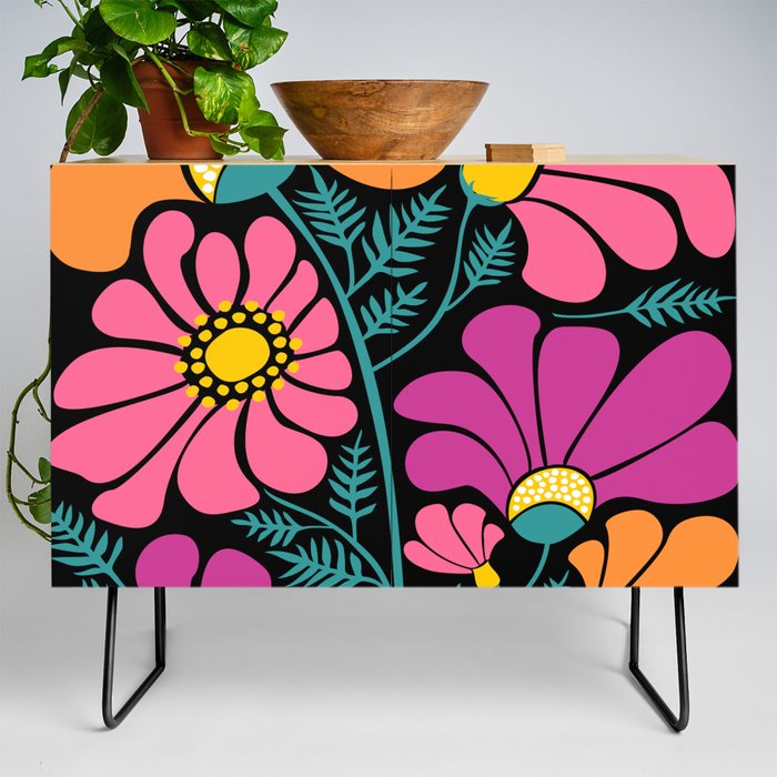 70s Disco Garden Credenza