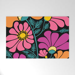 70s Disco Garden Welcome Mat