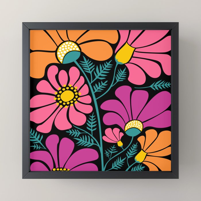 70s Disco Garden Mini Art Print