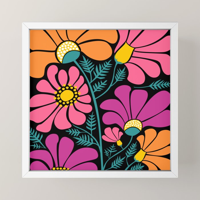 70s Disco Garden Mini Art Print
