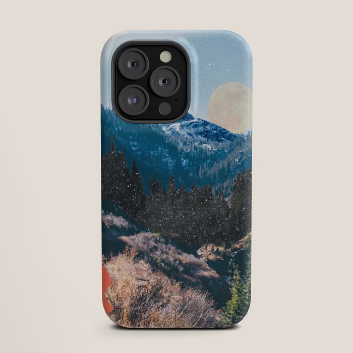 1960's Style Mountain Collage iPhone Case