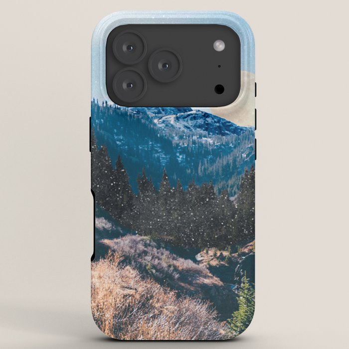 1960's Style Mountain Collage iPhone Case