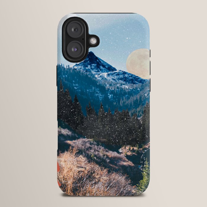 1960's Style Mountain Collage iPhone Case