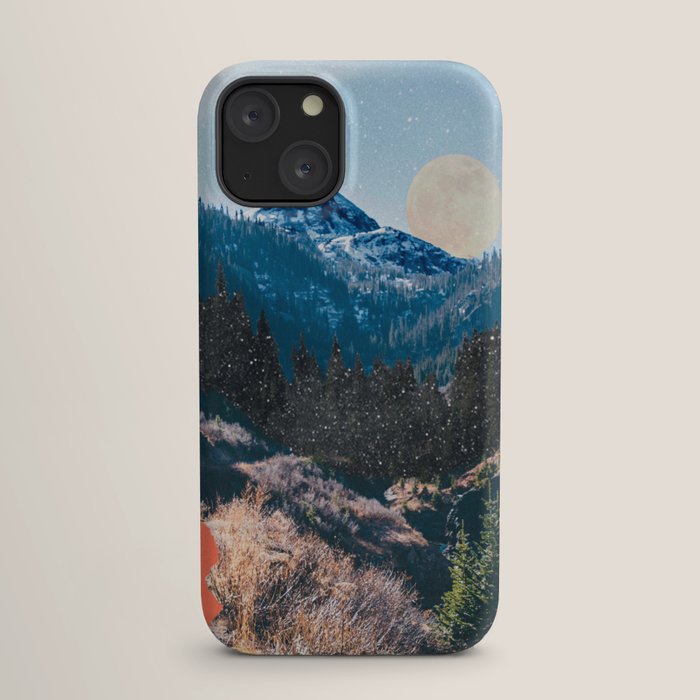 1960's Style Mountain Collage iPhone Case