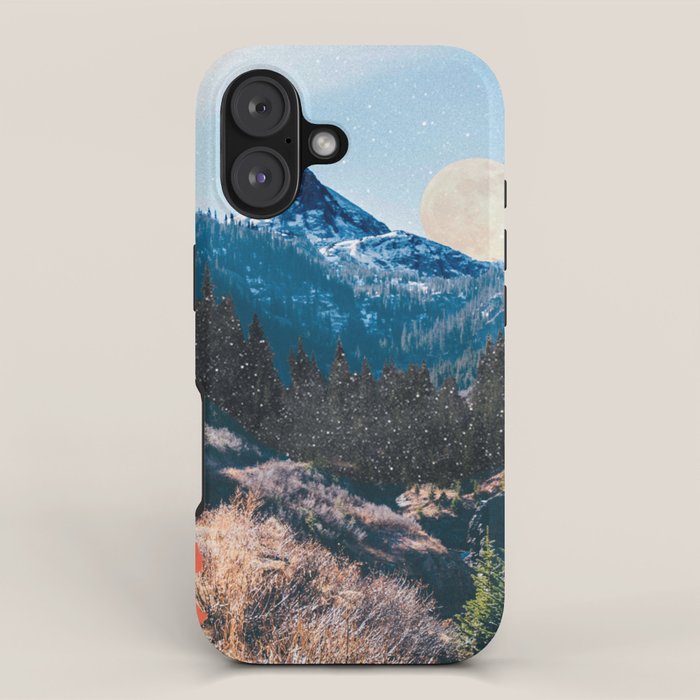 1960's Style Mountain Collage iPhone Case