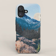 1960's Style Mountain Collage iPhone Case