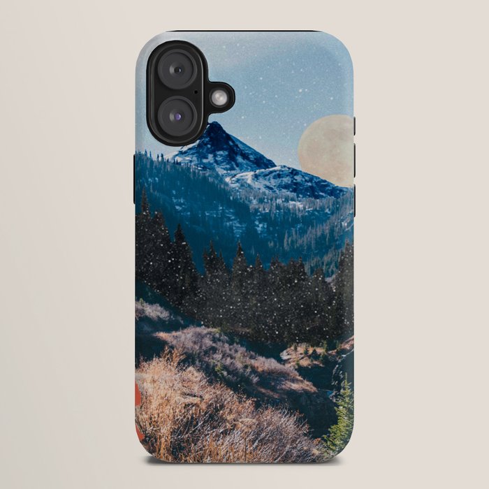1960's Style Mountain Collage iPhone Case