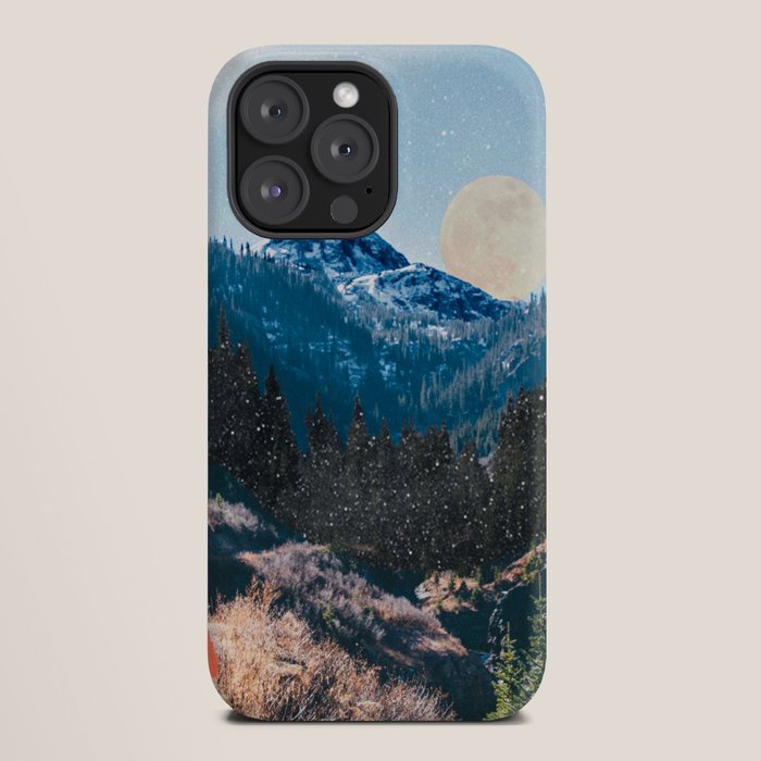 1960's Style Mountain Collage iPhone Case
