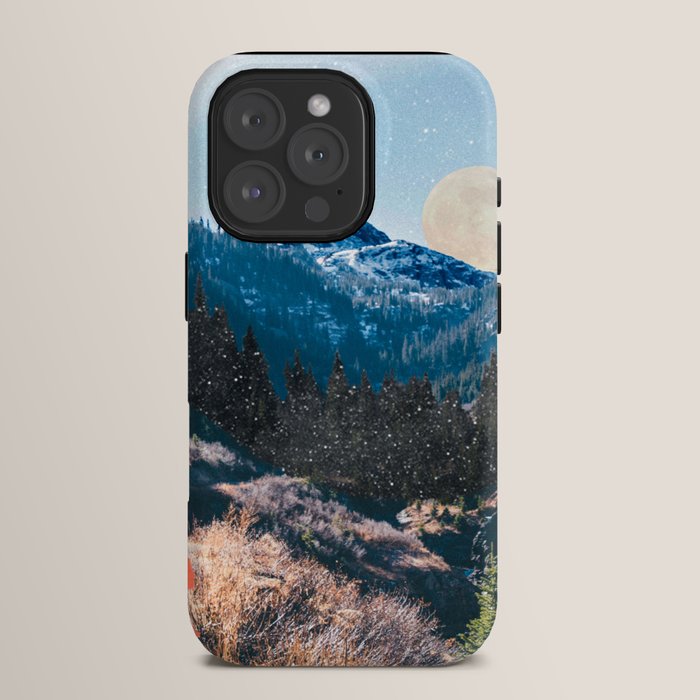 1960's Style Mountain Collage iPhone Case