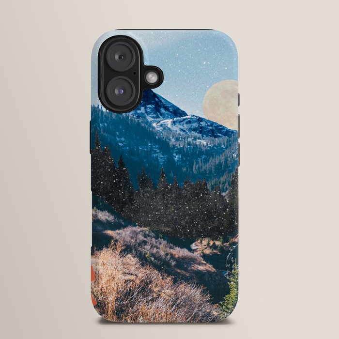 1960's Style Mountain Collage iPhone Case